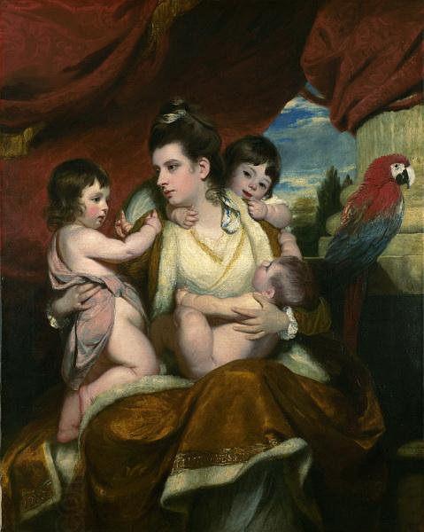 Sir Joshua Reynolds Portrait of Lady Cockburn and her three oldest sons China oil painting art